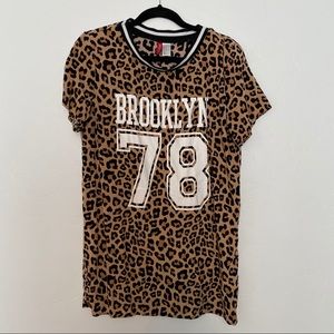 H&M Leopard Print Long Tee